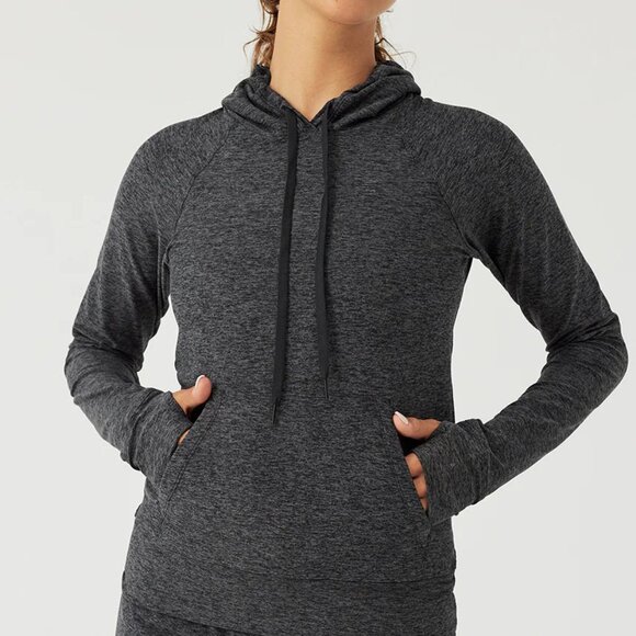 Outdoor Voices Women's Cloudknit All Day Hoodie Sweatshirt M Charcoal Gray SOFT - Picture 1 of 15